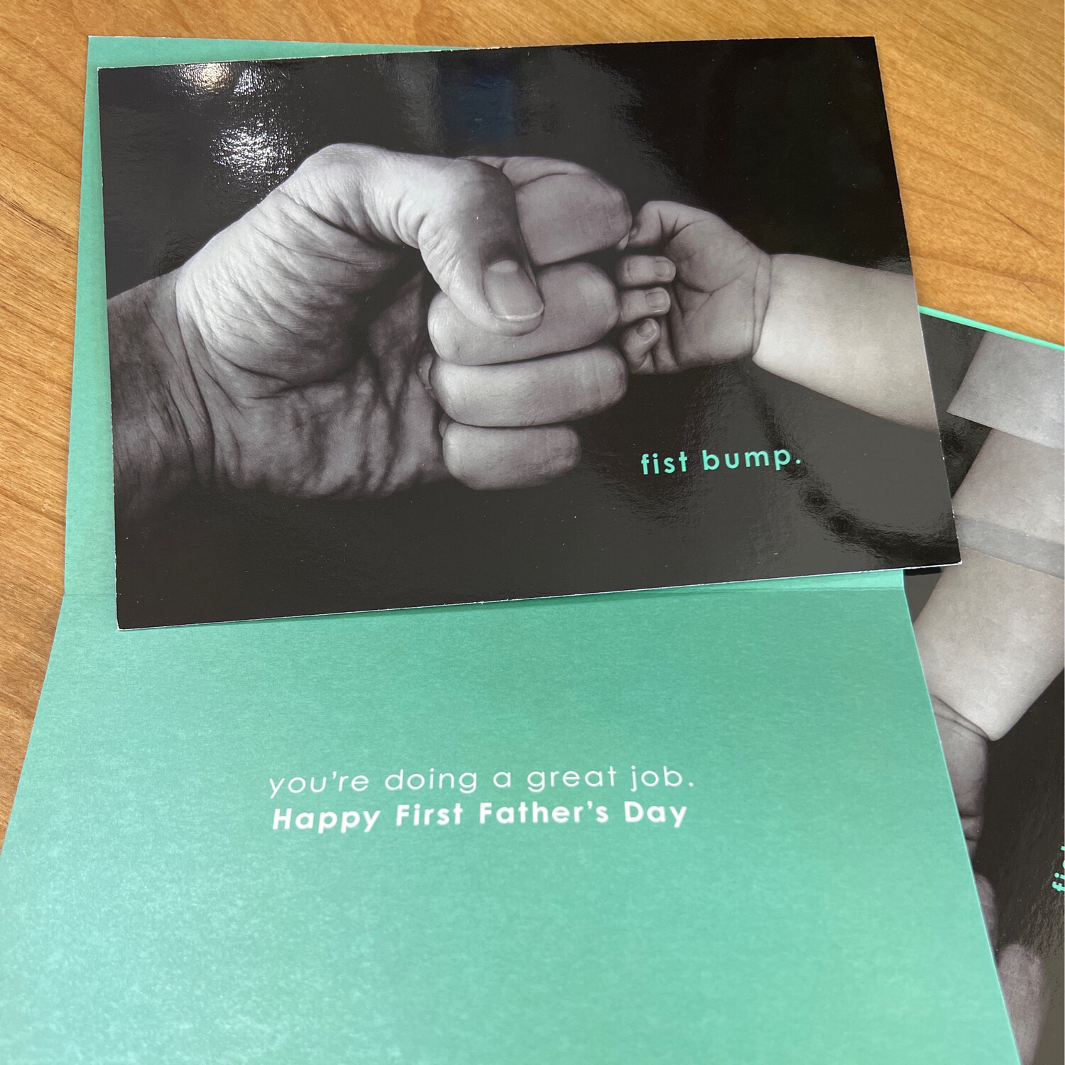 Fist Bump 1st Father's Day Card