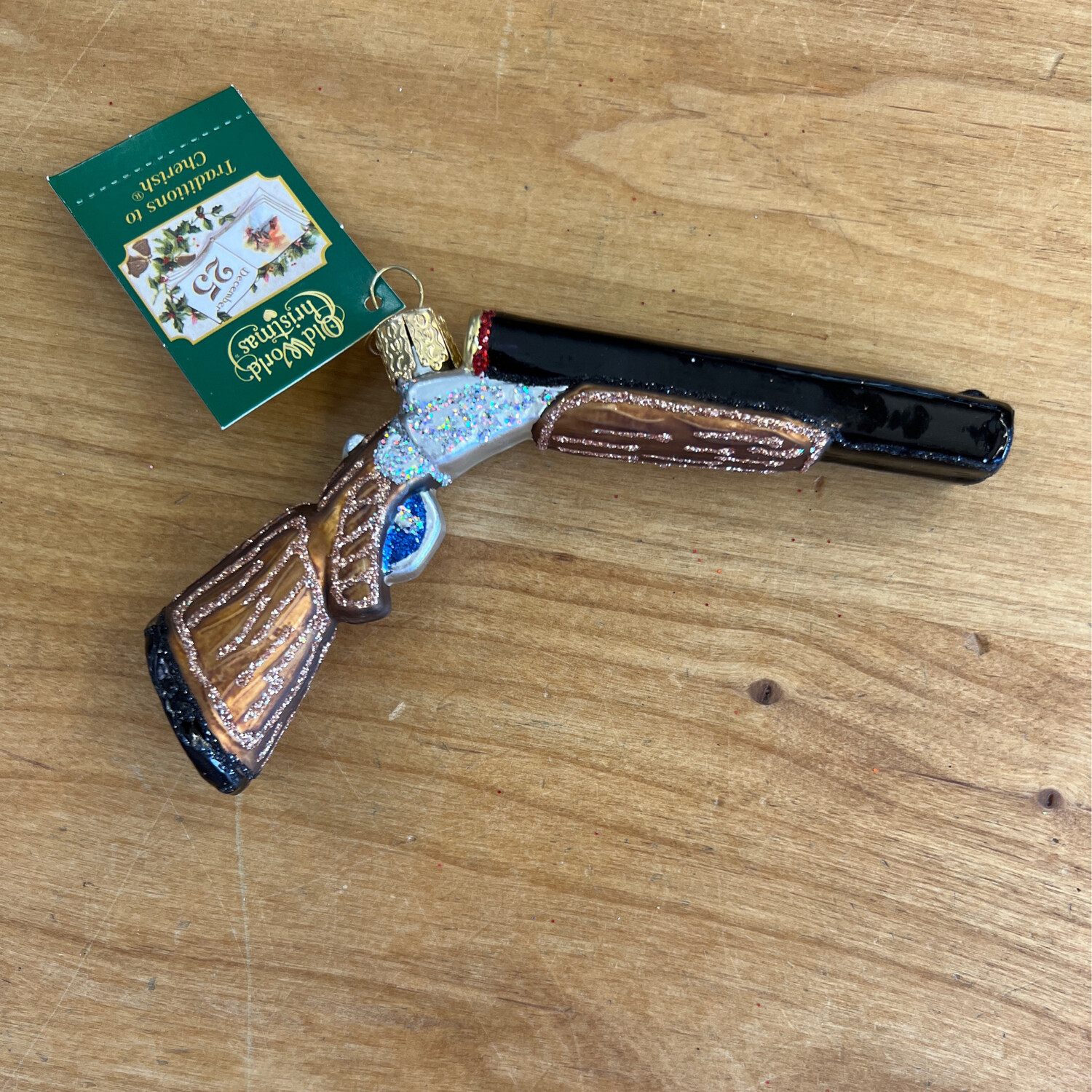 Shotgun Glass Ornament