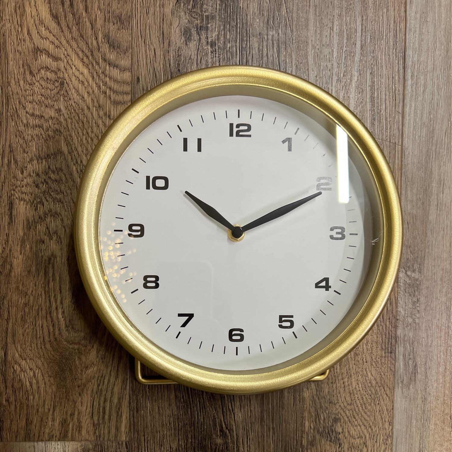 Brushed Gold Metal Table Clock