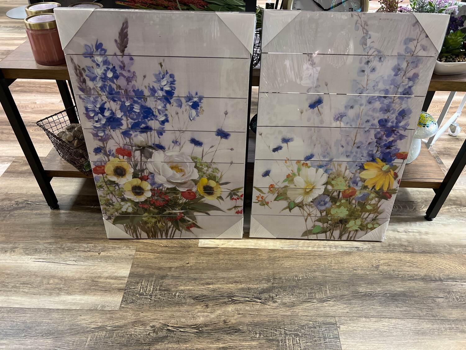 28" Wildflower Slat Art 28" Wildflower Slat Art