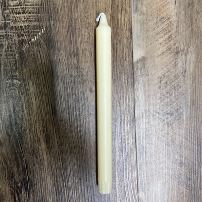 10" Ivory Taper Candle
