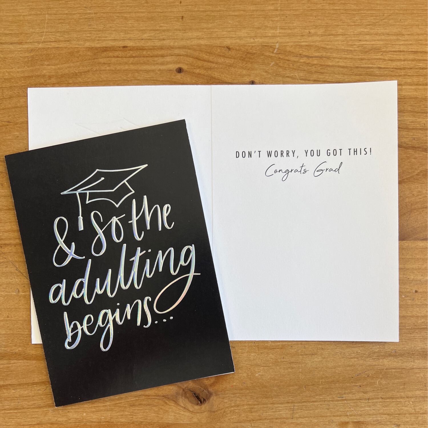 The Adulting Begins Grad Card