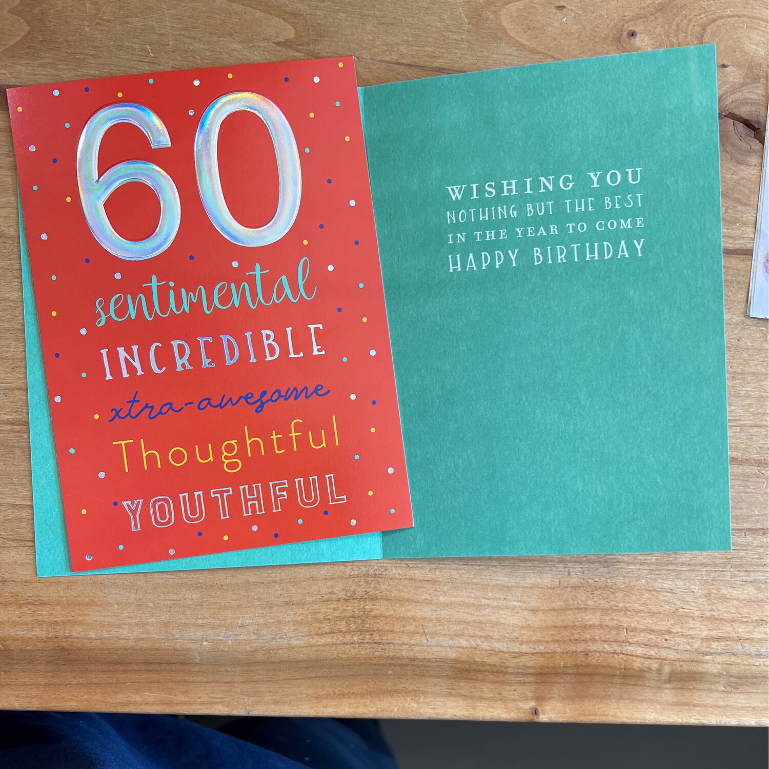 60 Foil Birthday Card