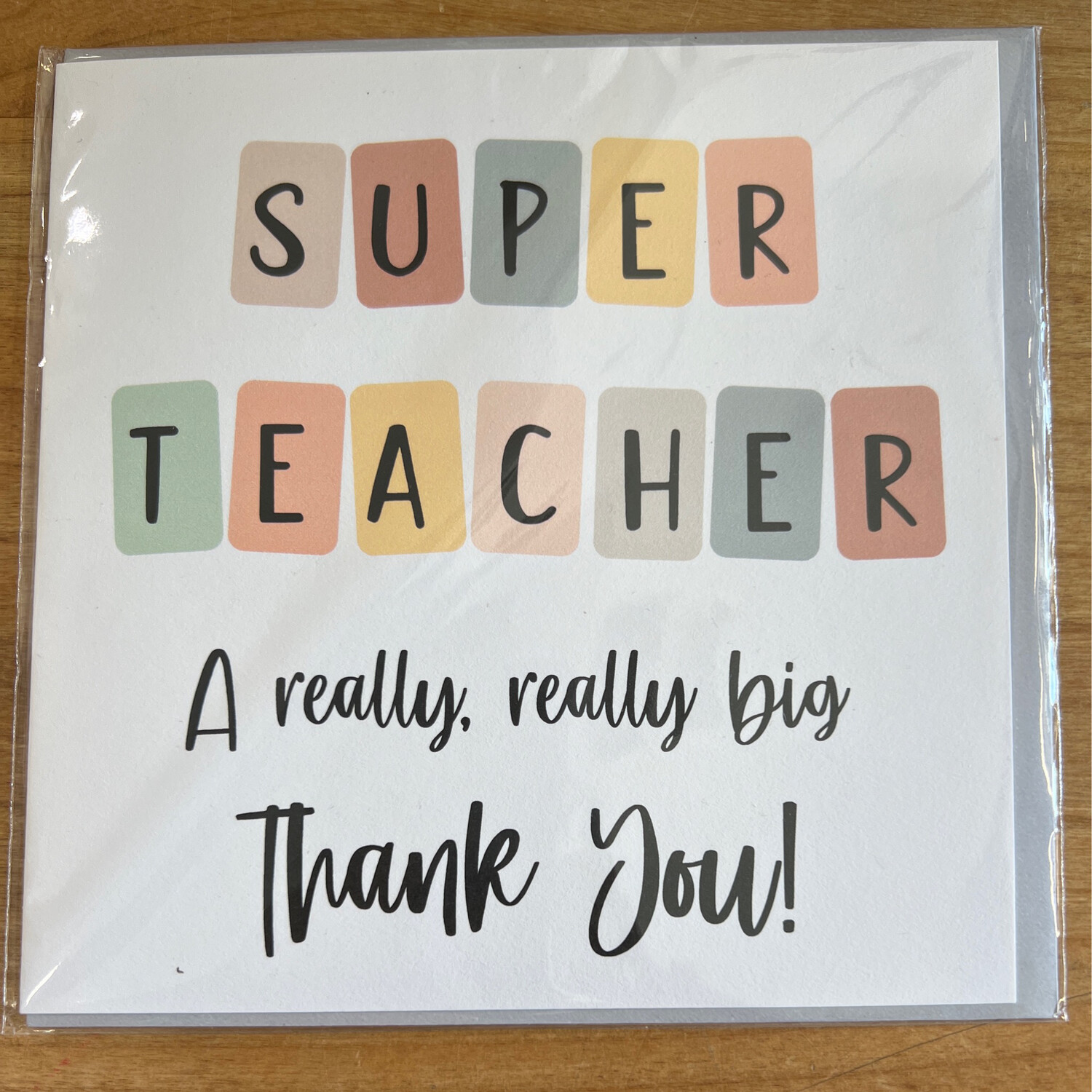 6" Square Super Teacher Card