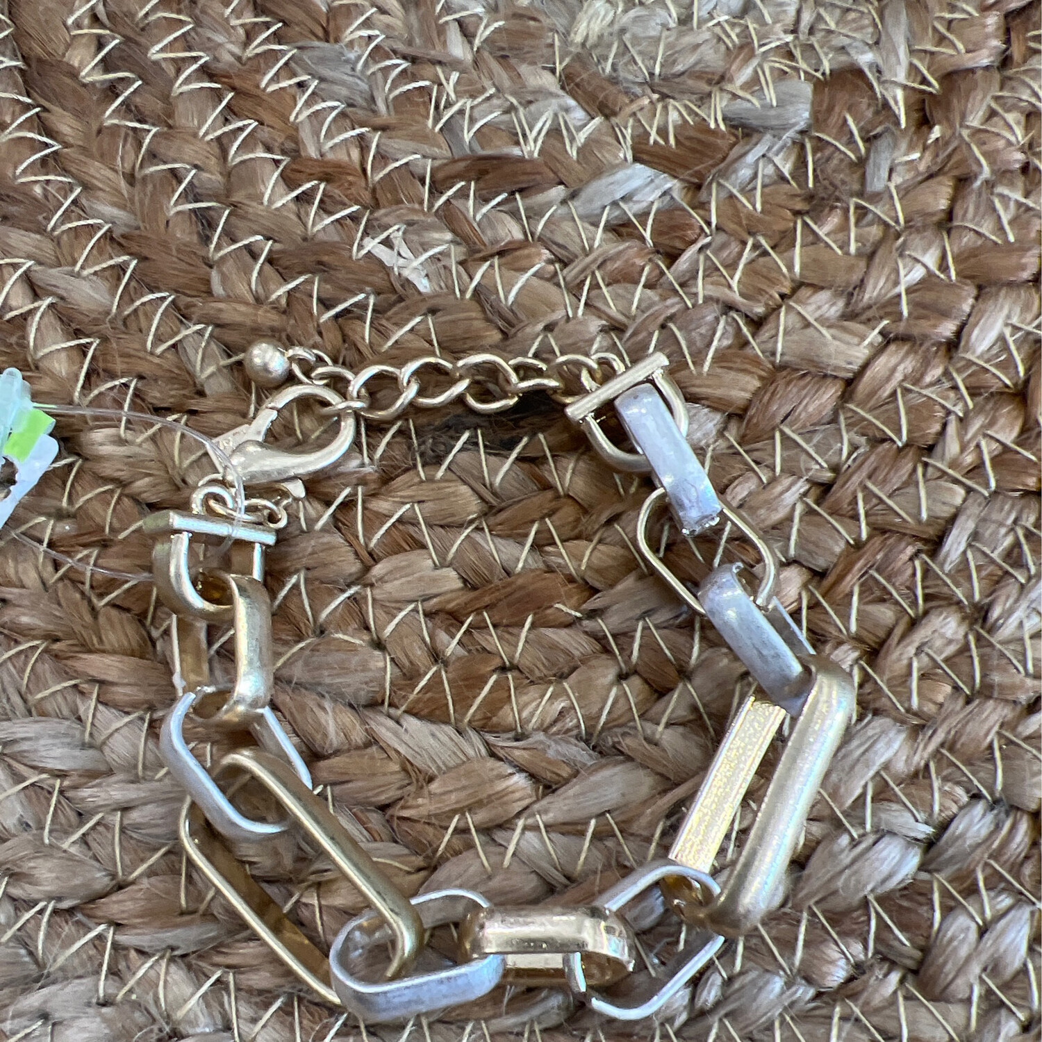 2 Tone Link Chain Bracelet