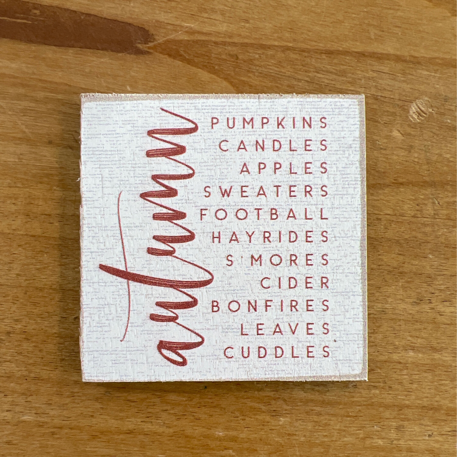 Autumn Words Magnets