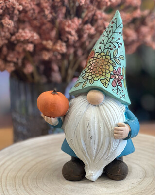 Billy Pumpkin Carved Gnome