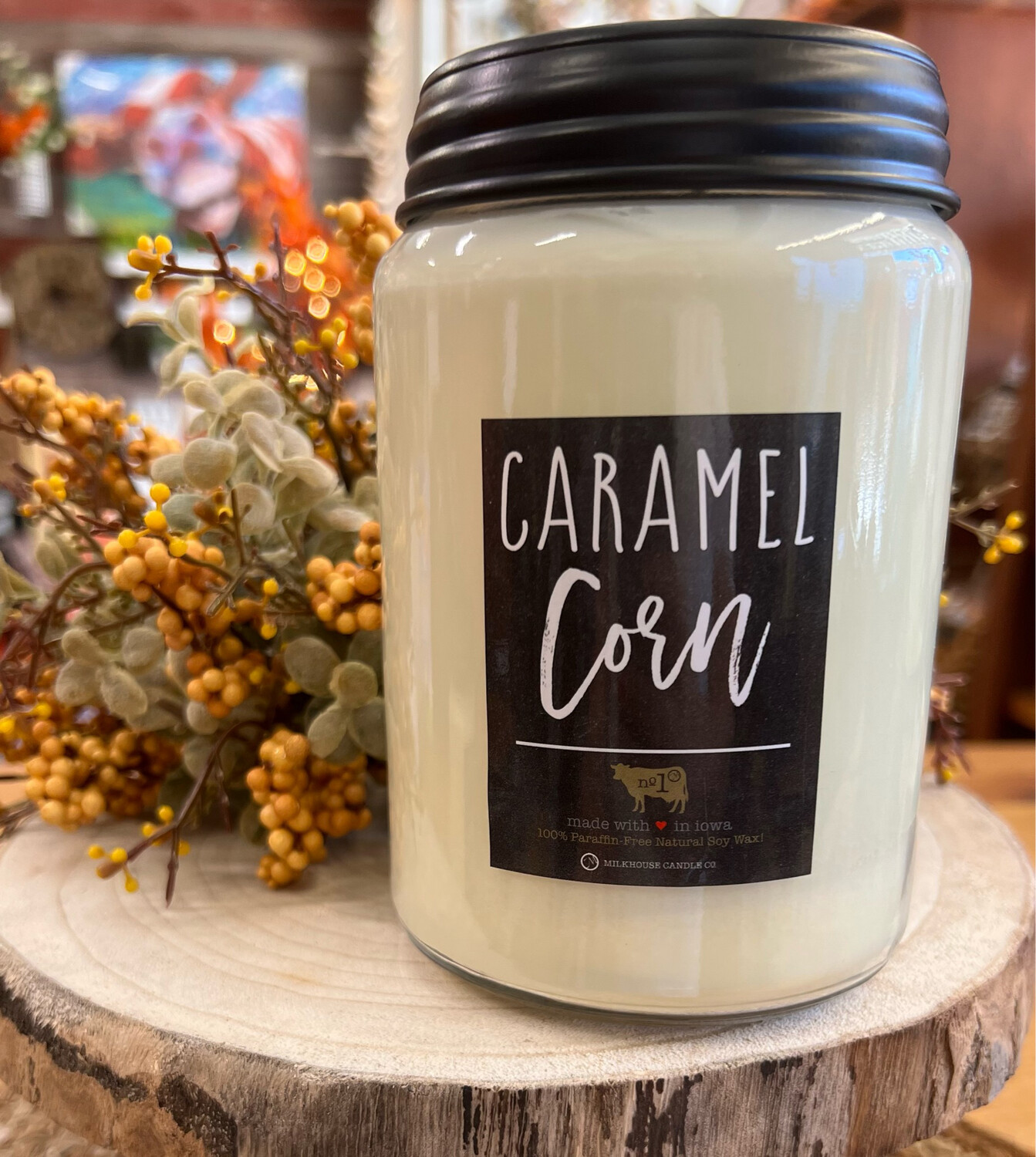 Caramel Corn 26oz Apothecary Jar Candle
