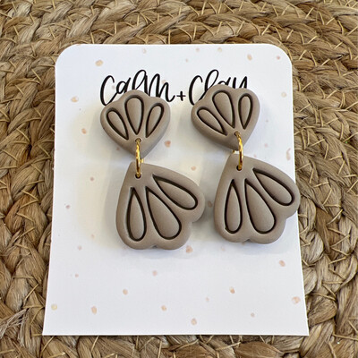 Calm & Clay Earrings NUDE