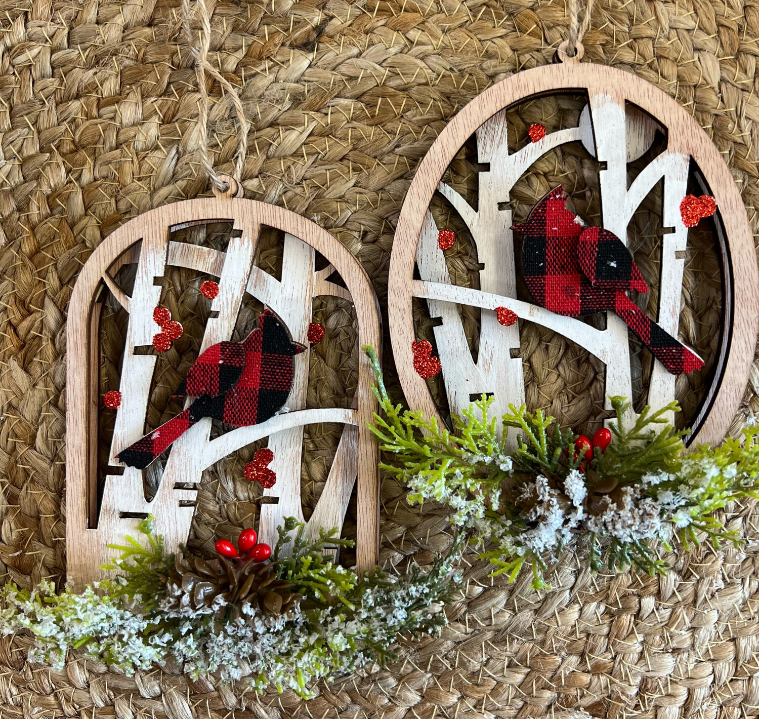 Laser Cut Cardinal Ornament