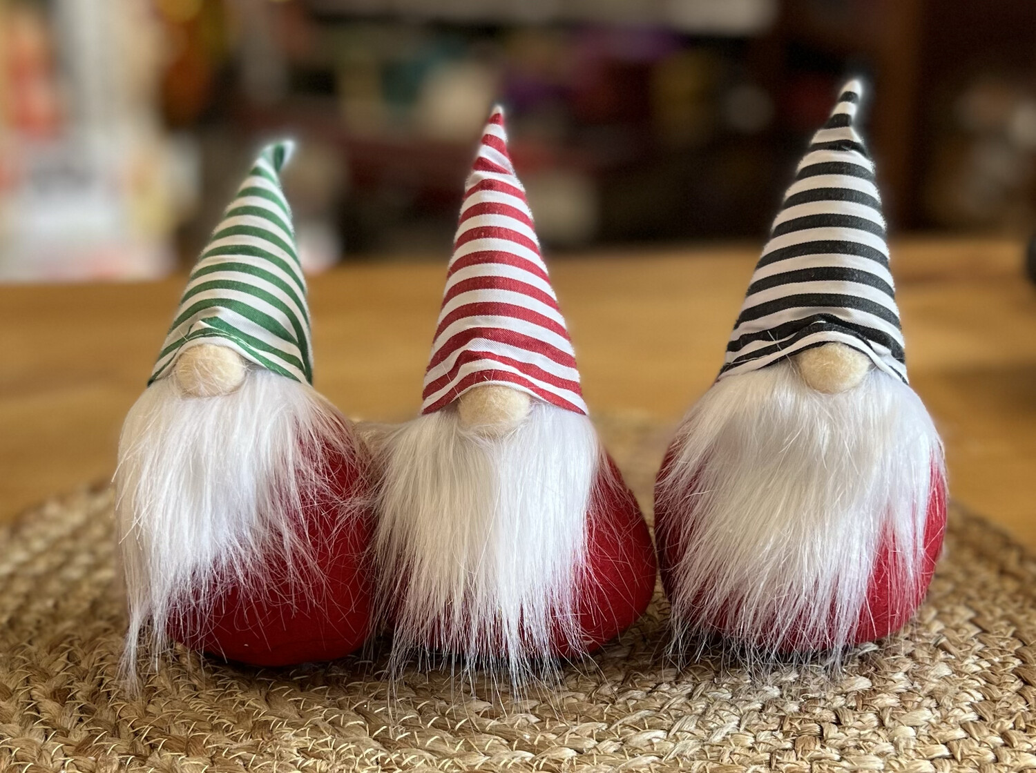 Striped Gnome Ornament