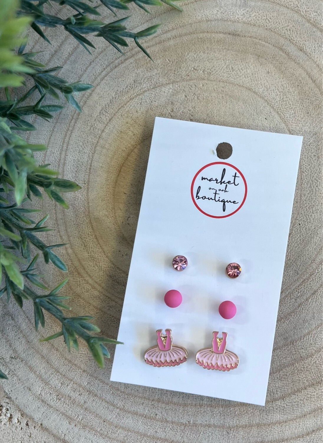 Kids Tutu Earrings Set