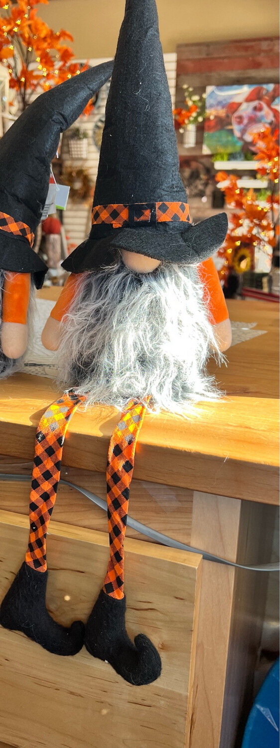27" Dangling Witch Gnome