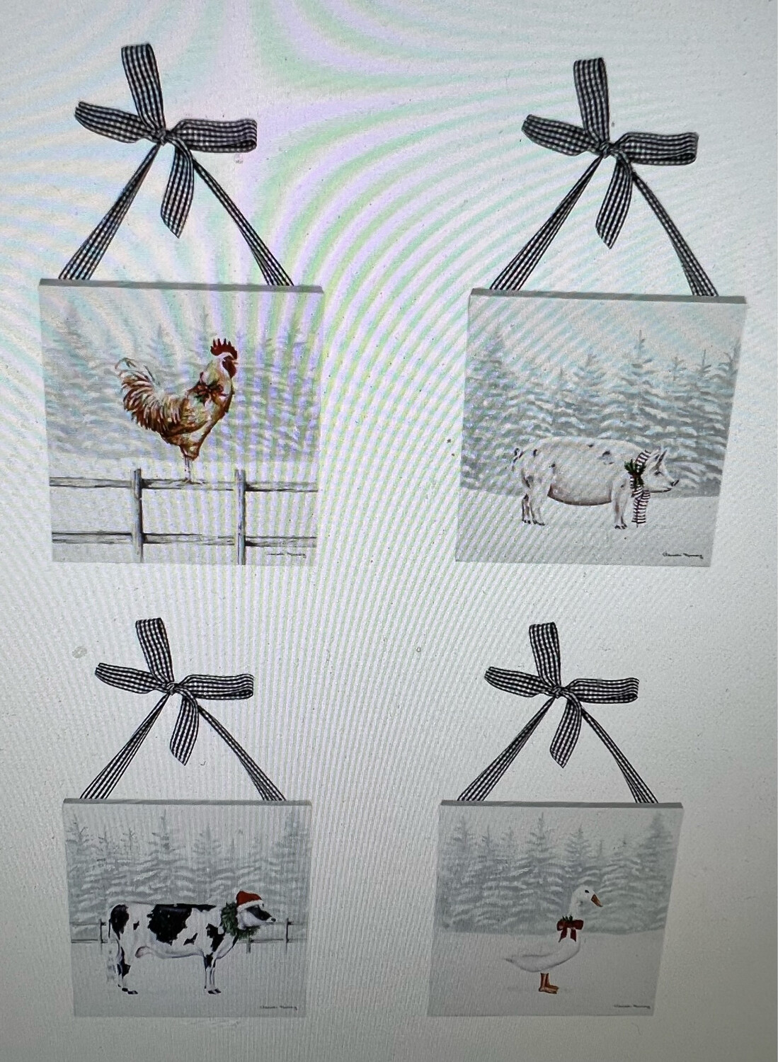 8&quot; Holiday Farm Canvas