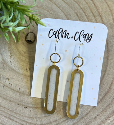 Calm & Clay Gold Ovals
