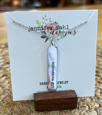 MN Girl Silver Necklace