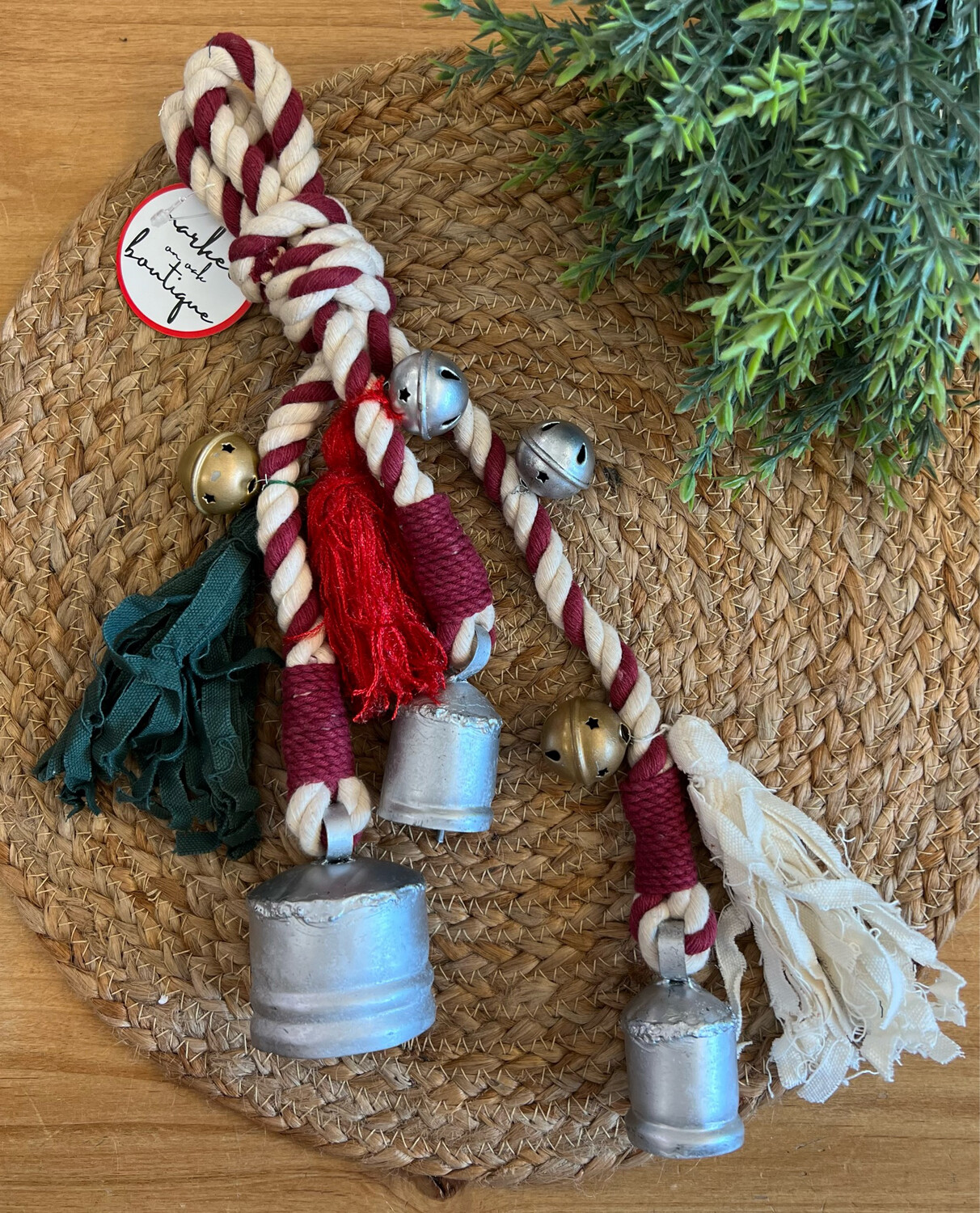 Silver &amp; Rope Door Hanger