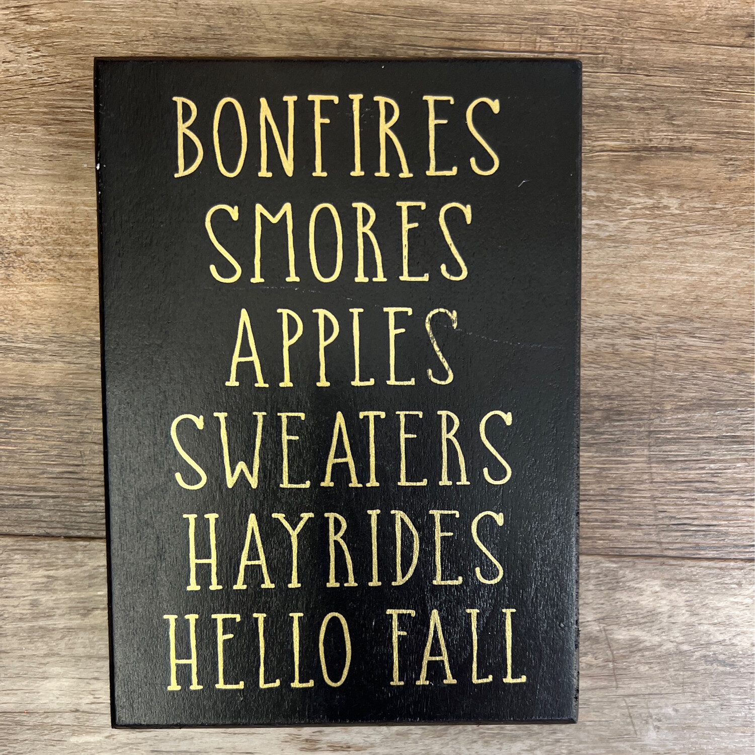 Bonfires & Smores Sign