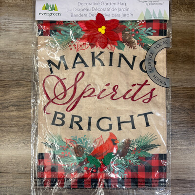 Making Spirits Bright Burlap Flag Making Spirits Bright Burlap Flag
