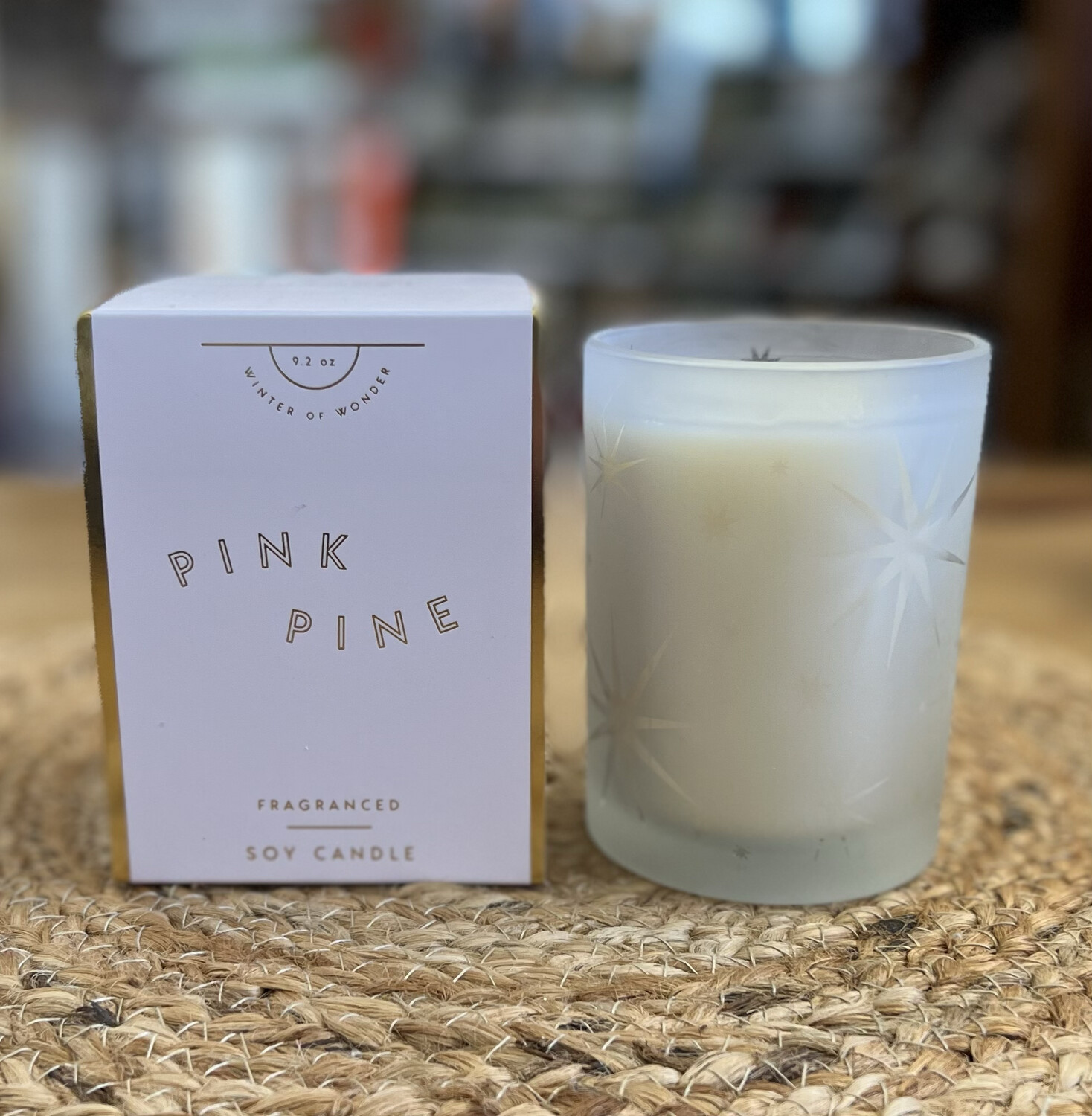 Pink Pine Gifting Glass Candle