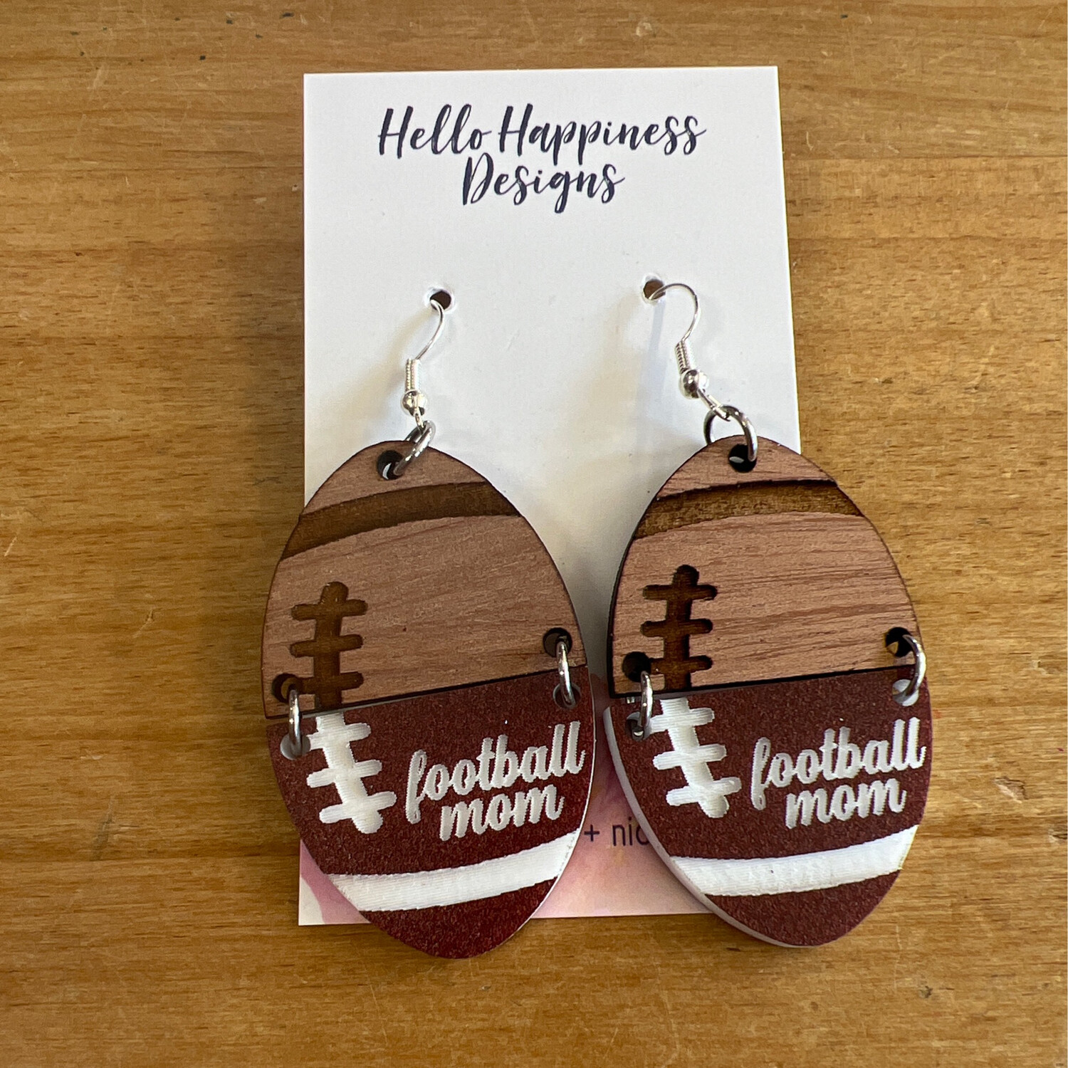 Football Mom Split Earrings