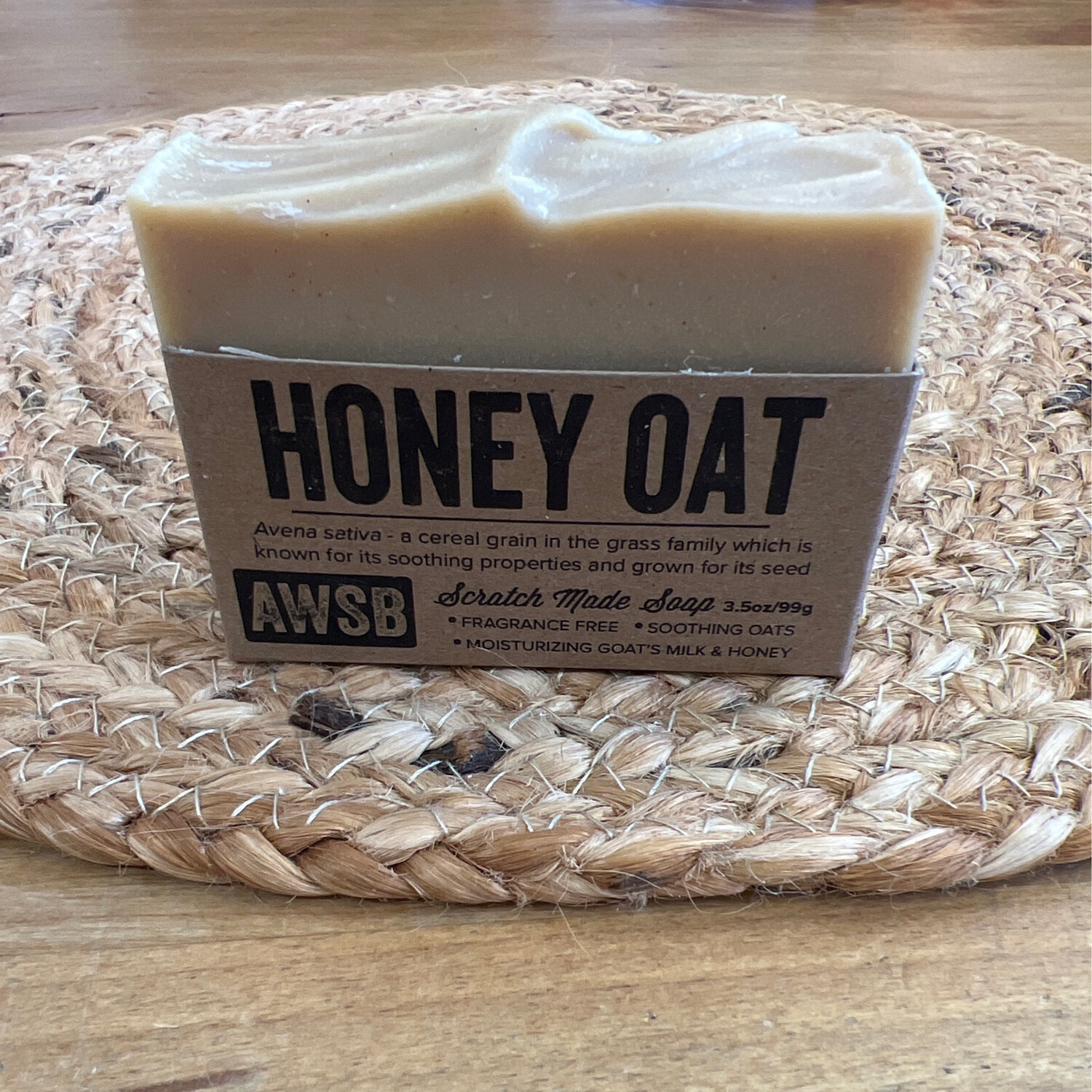 Wild Soap Co-Honey Oat Fragrance Free