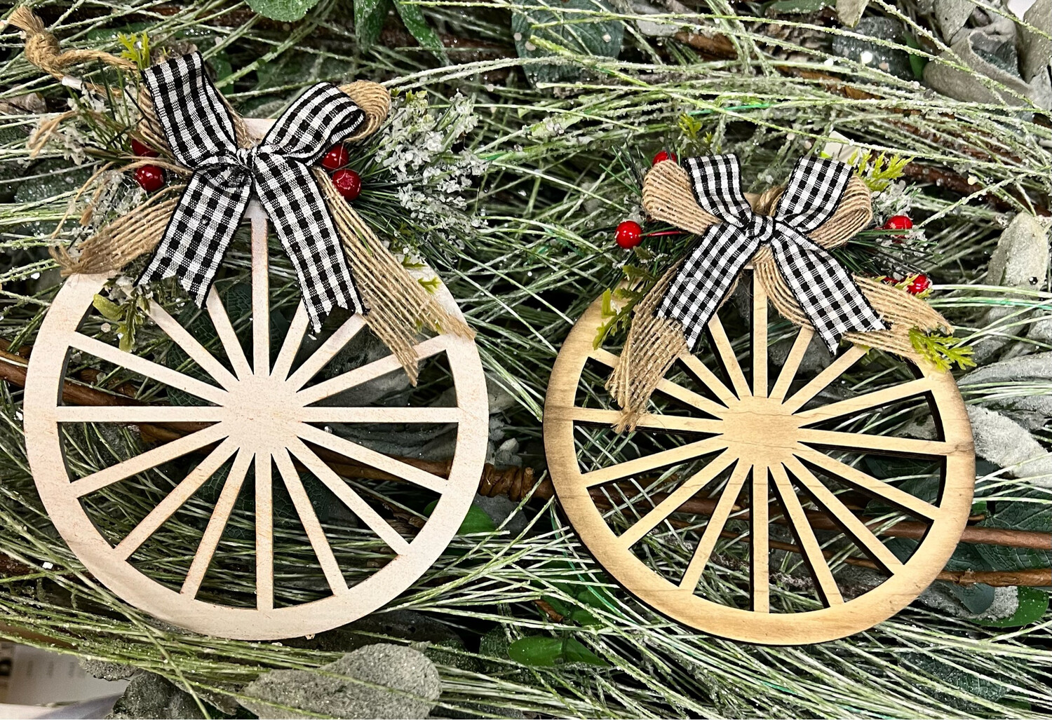Wagon Wheel Ornaments