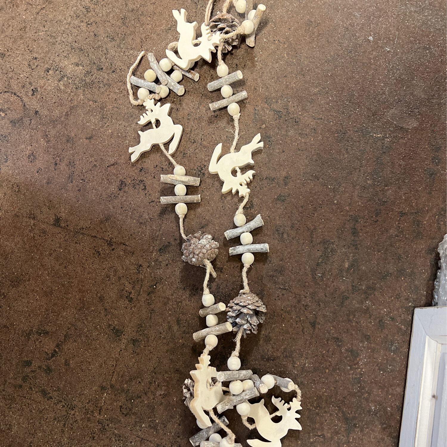 Whitewashed Deer Garland