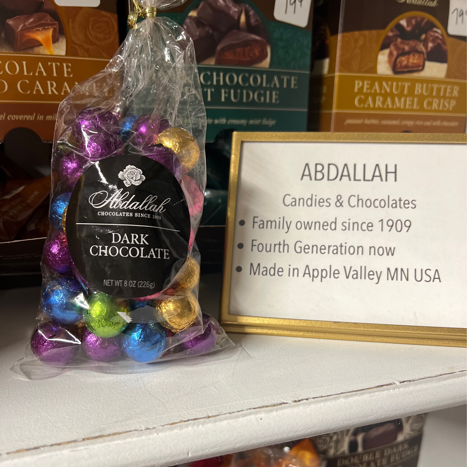 Abdallah 8oz Foiled Dark Chocolate Balls
