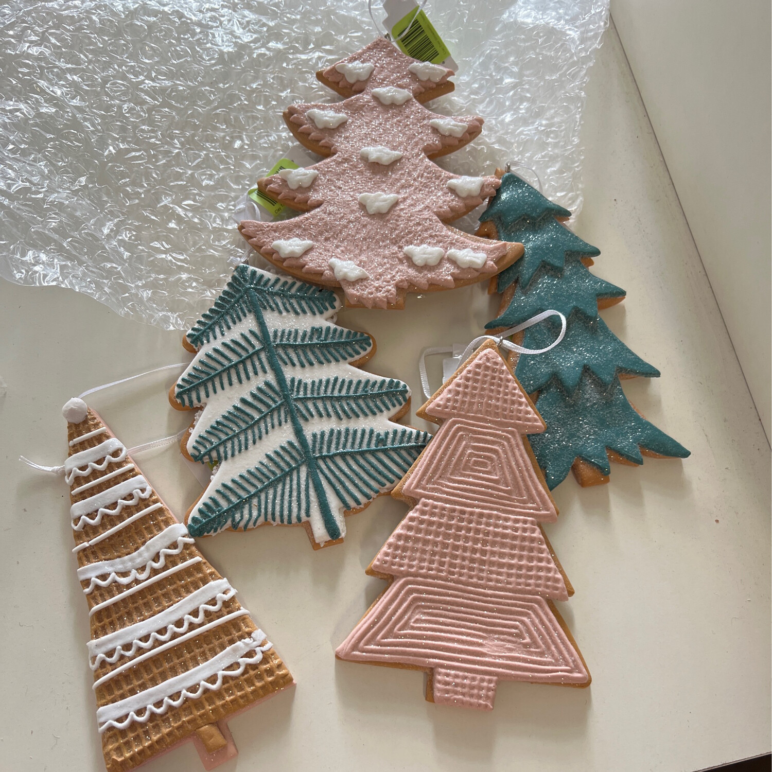 Clay Tree Ornaments