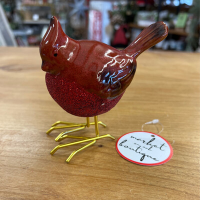 Gold Footed Glitter Cardinals