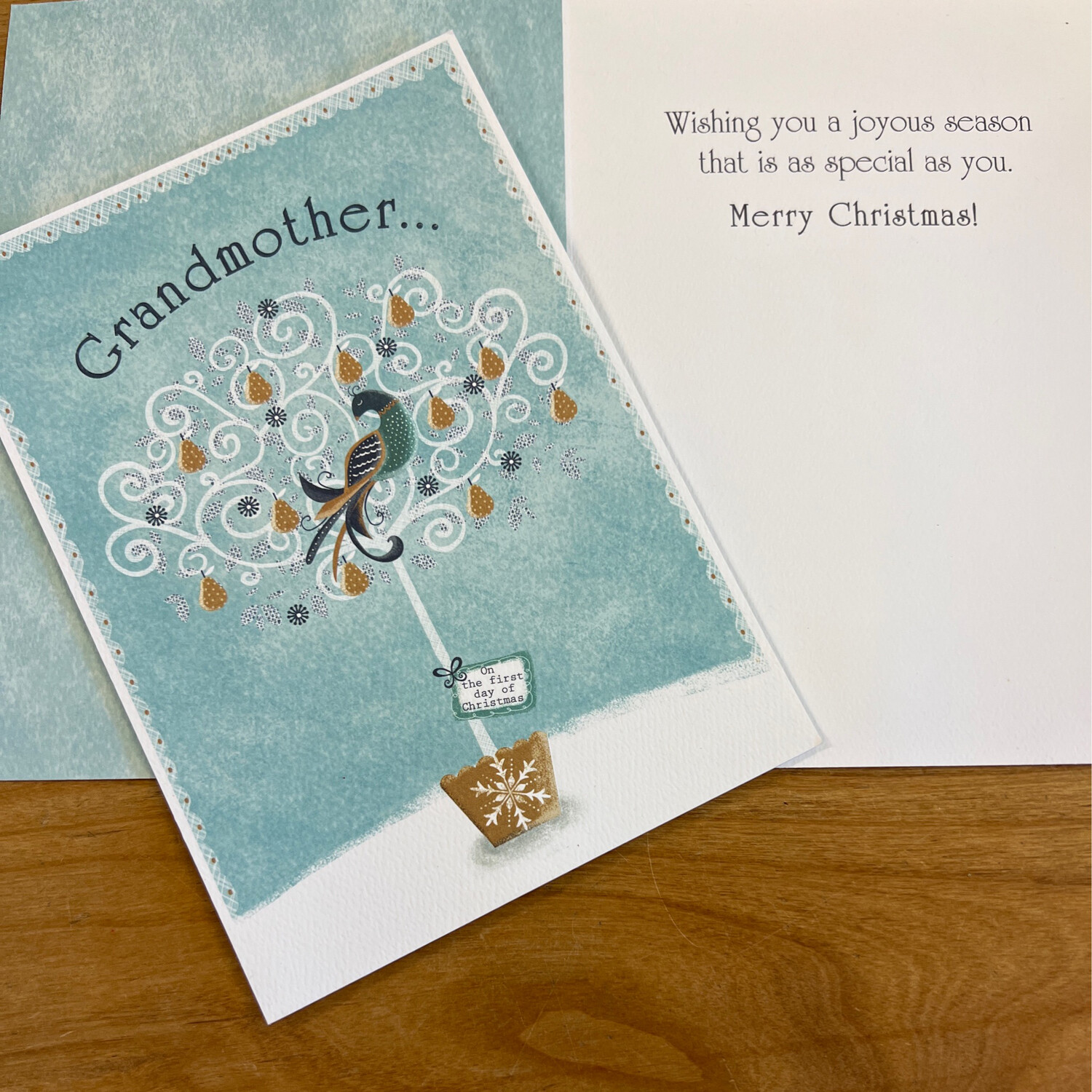 Partridge Pear Grandmother Card