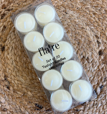 Set/20 Ivory Tealights Set/20 Ivory Tealights