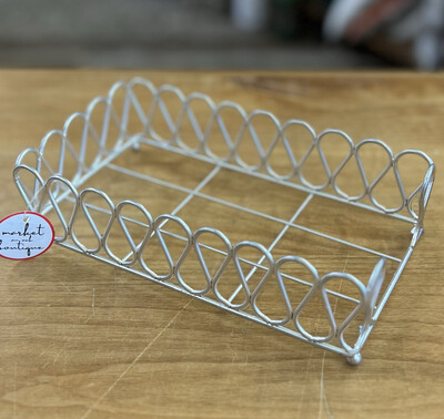 Silver Guest Towel Server Silver Guest Towel Server