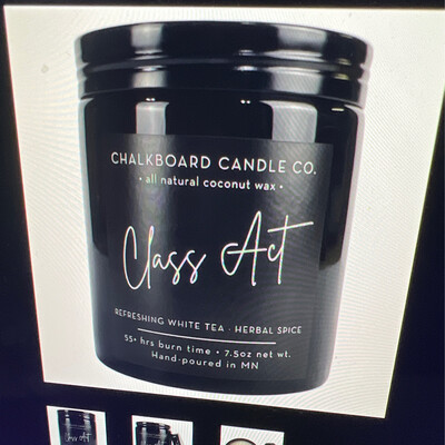 Chalkboard Class Act Candle