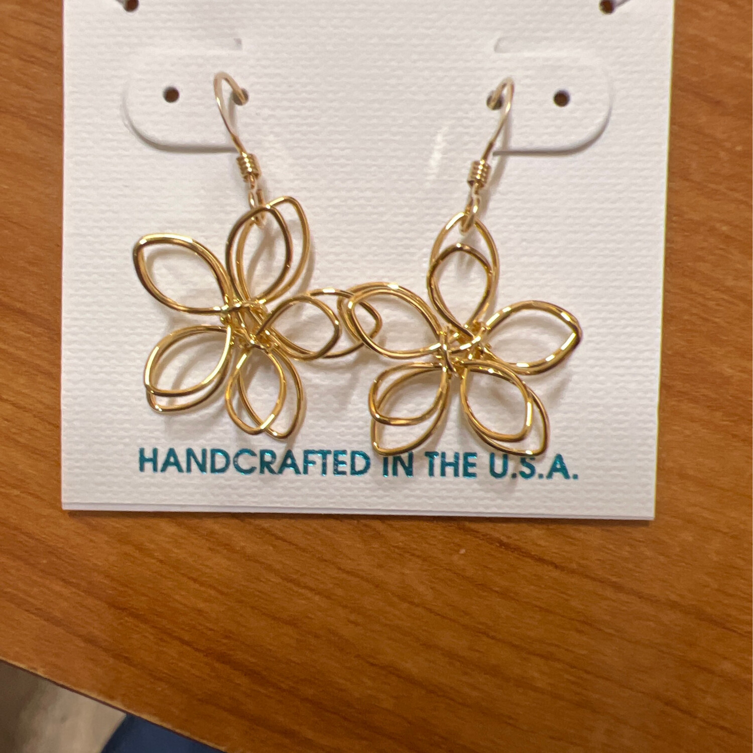 16K Gold Filled Lotus Earrings