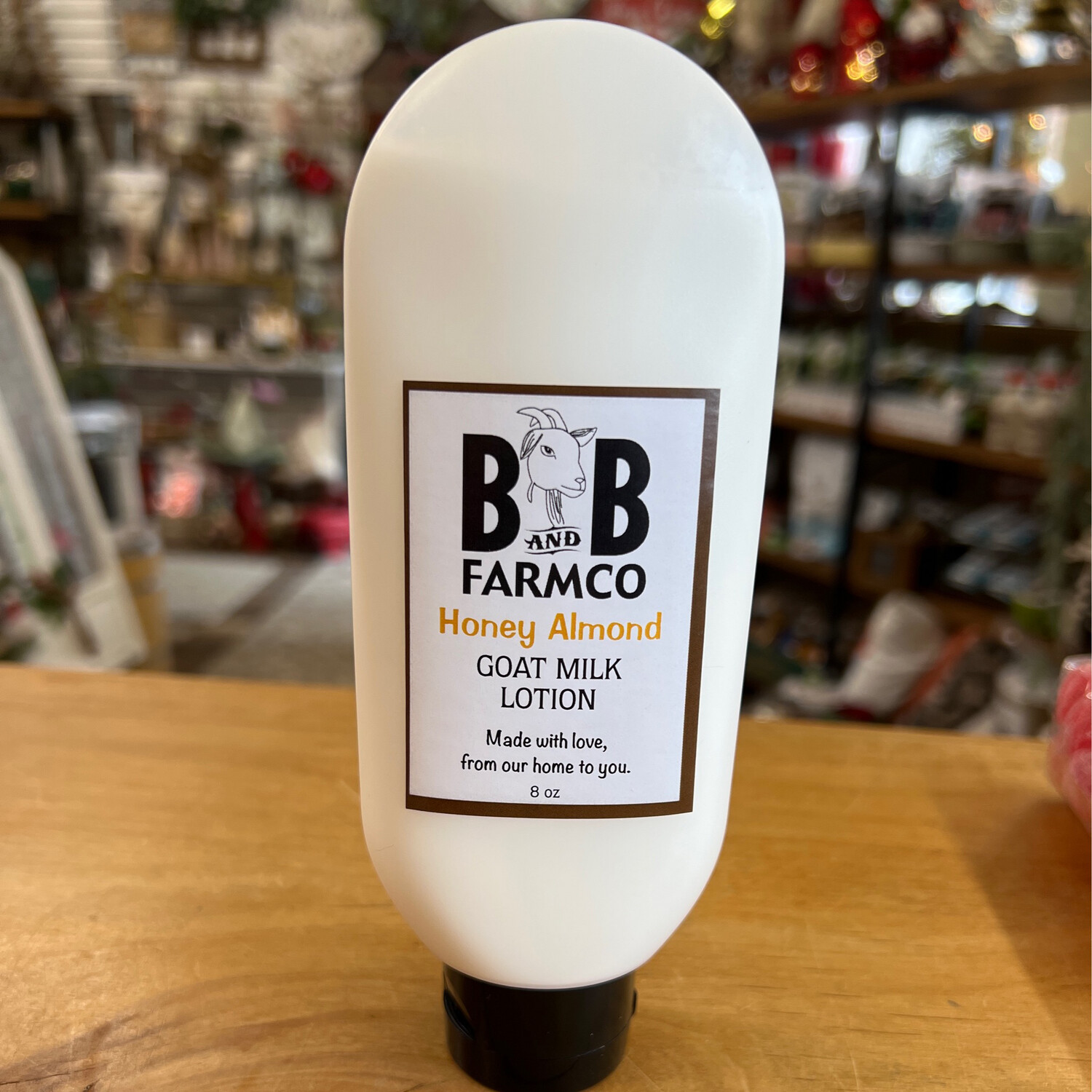 B&amp;B Goats Milk Lotion -Honey Almond -8oz