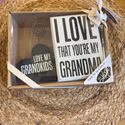 Grandma Photo Block Set