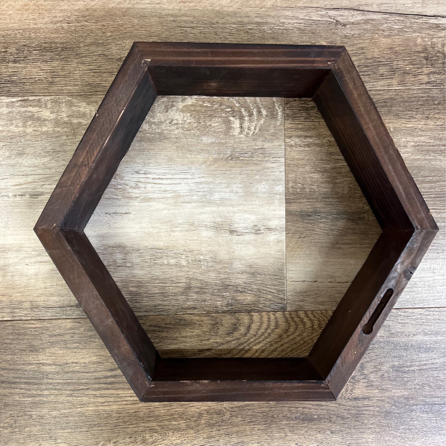 Stained Honeycomb Shelf
