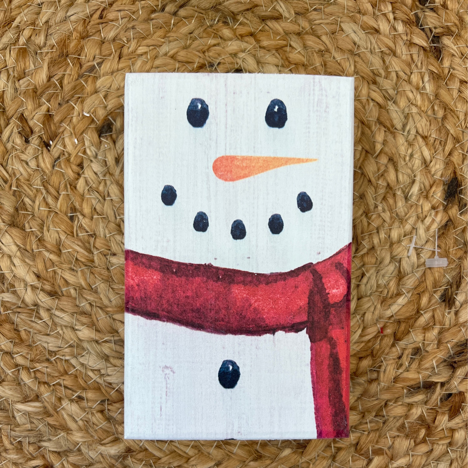 Snowman Block Sign
