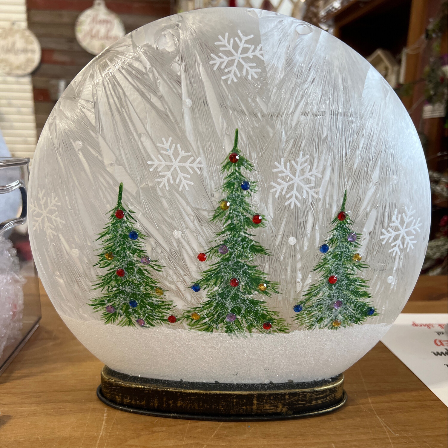 LED Handpainted Holiday Disc