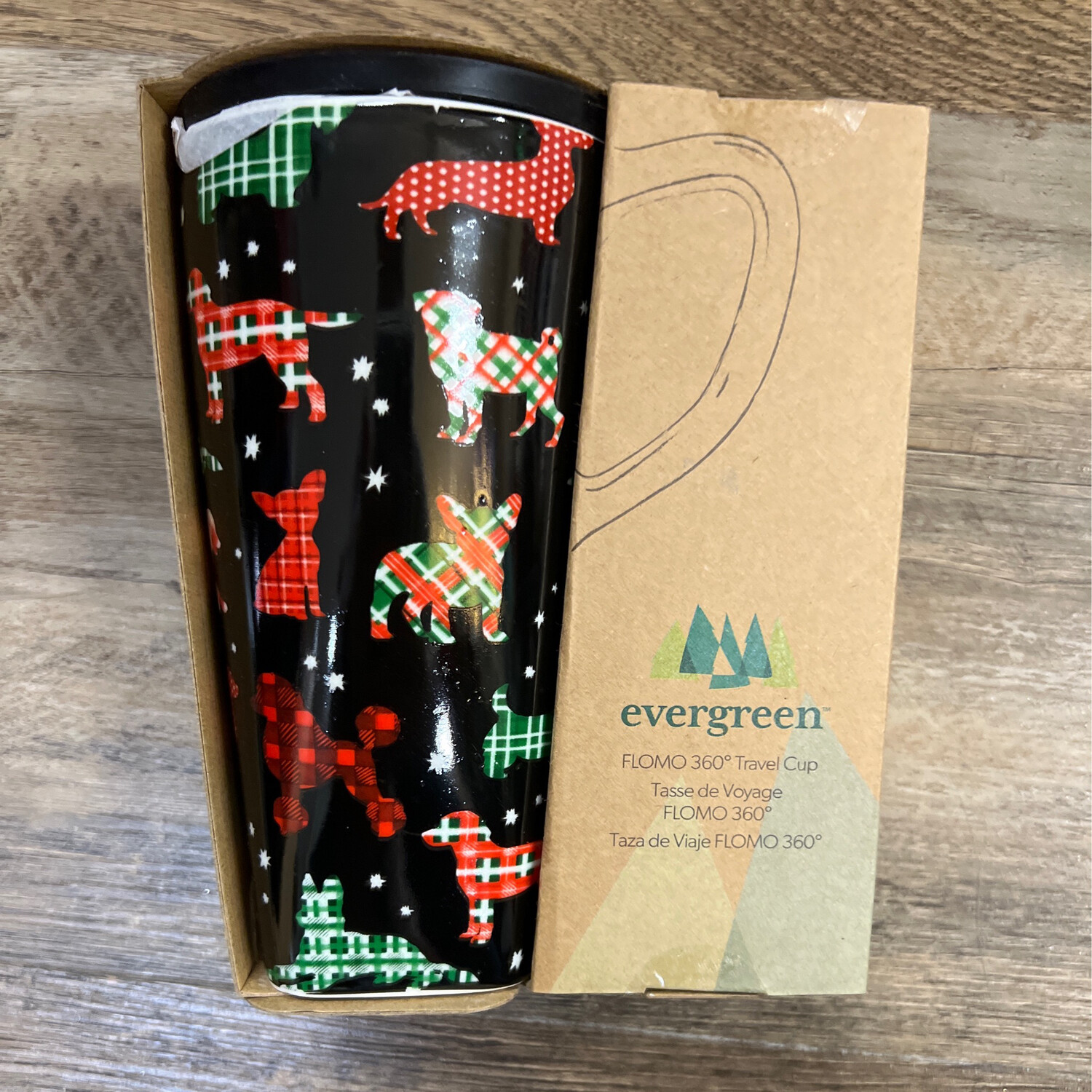 Plaid Dogs 17oz Travel Tumbler