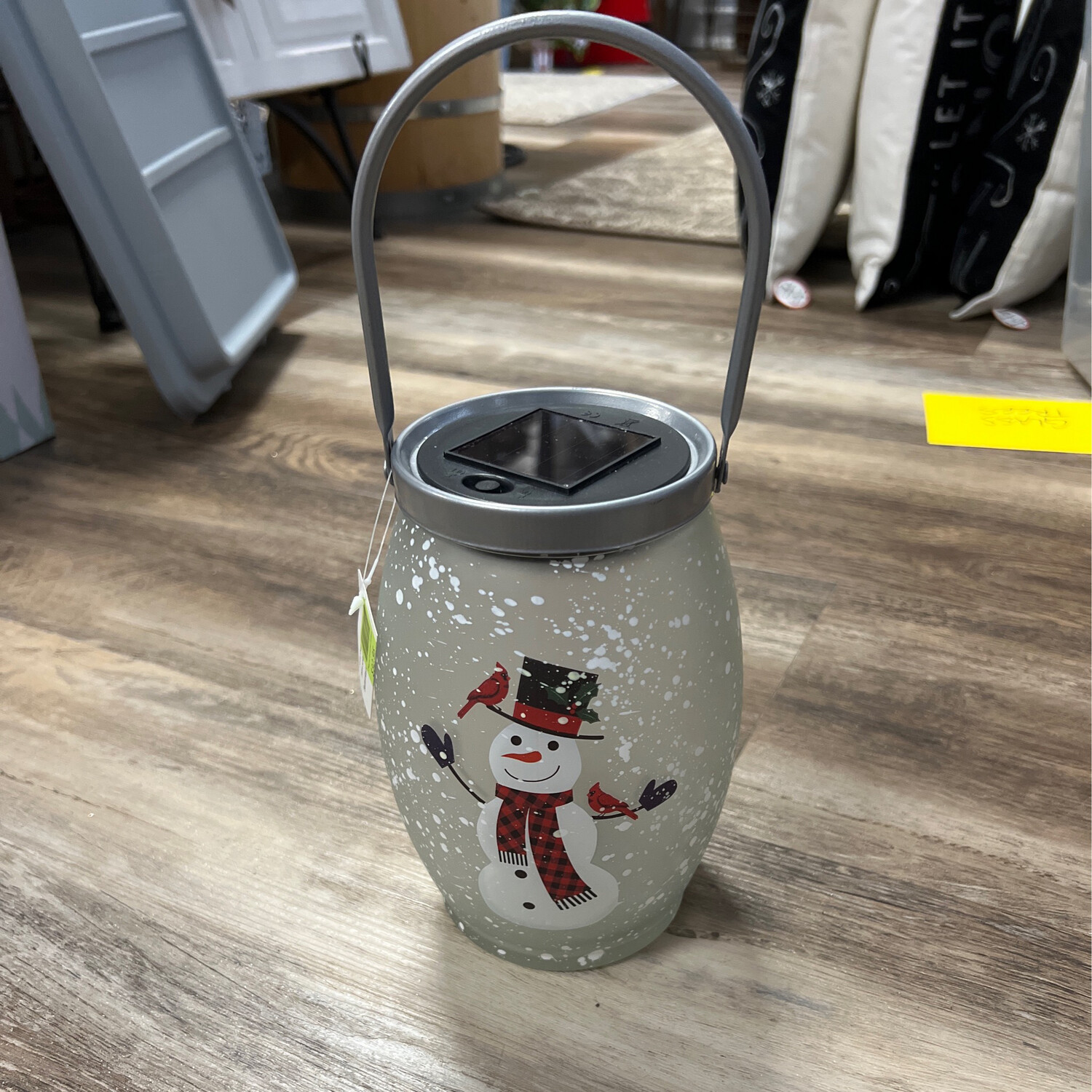 Cheerful Snowman Lantern