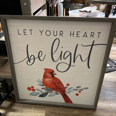 Be Light Cardinal Wall Decor Be Light Cardinal Wall Decor