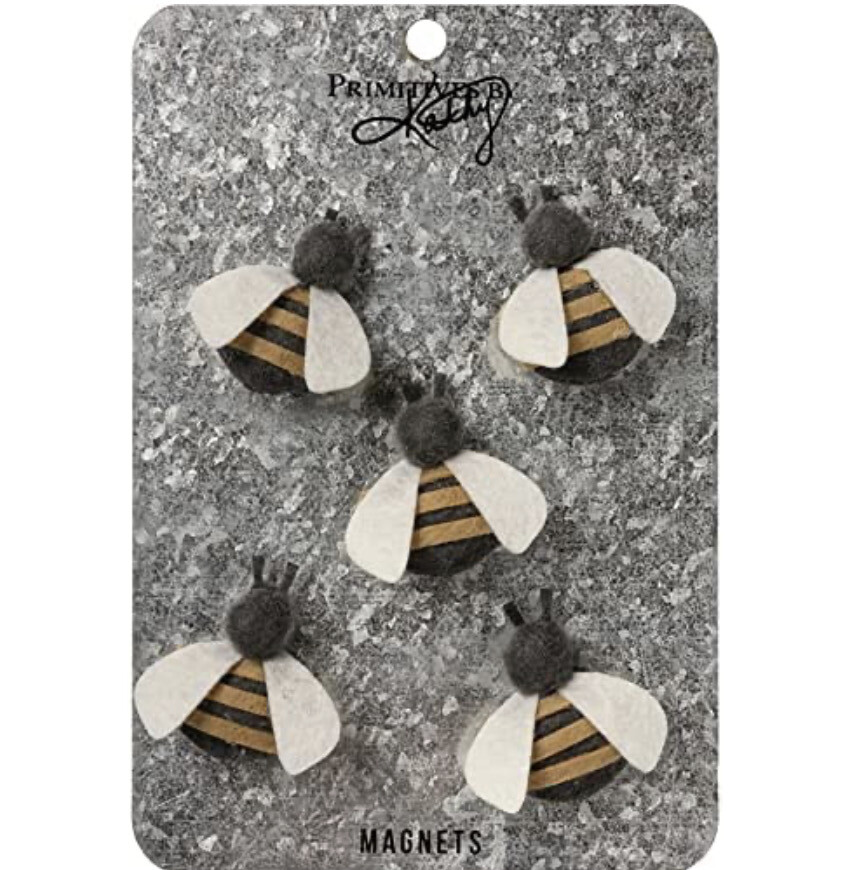 Felt Bees Magnet Set