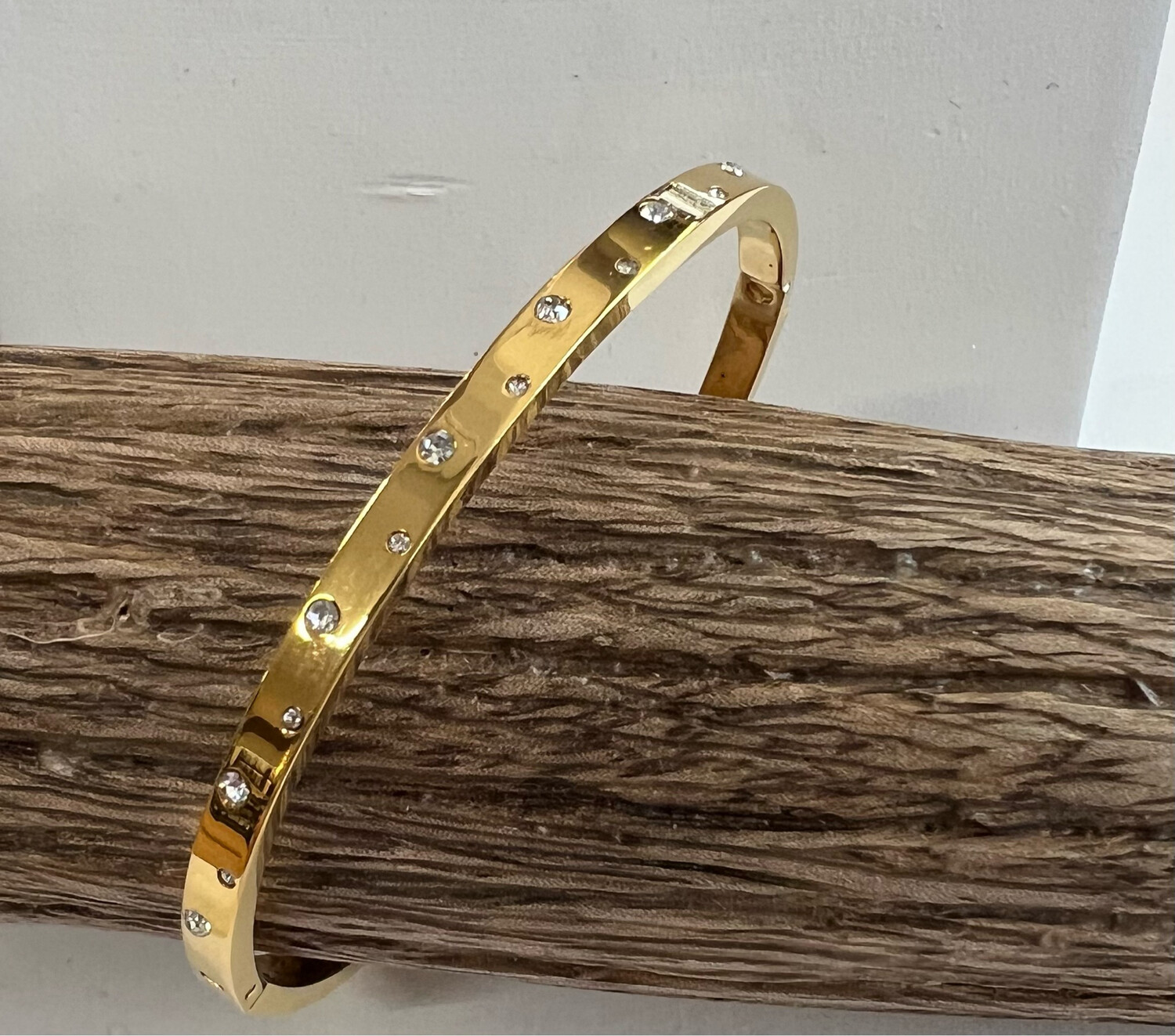 Stainless Steel Bangle - Gold
