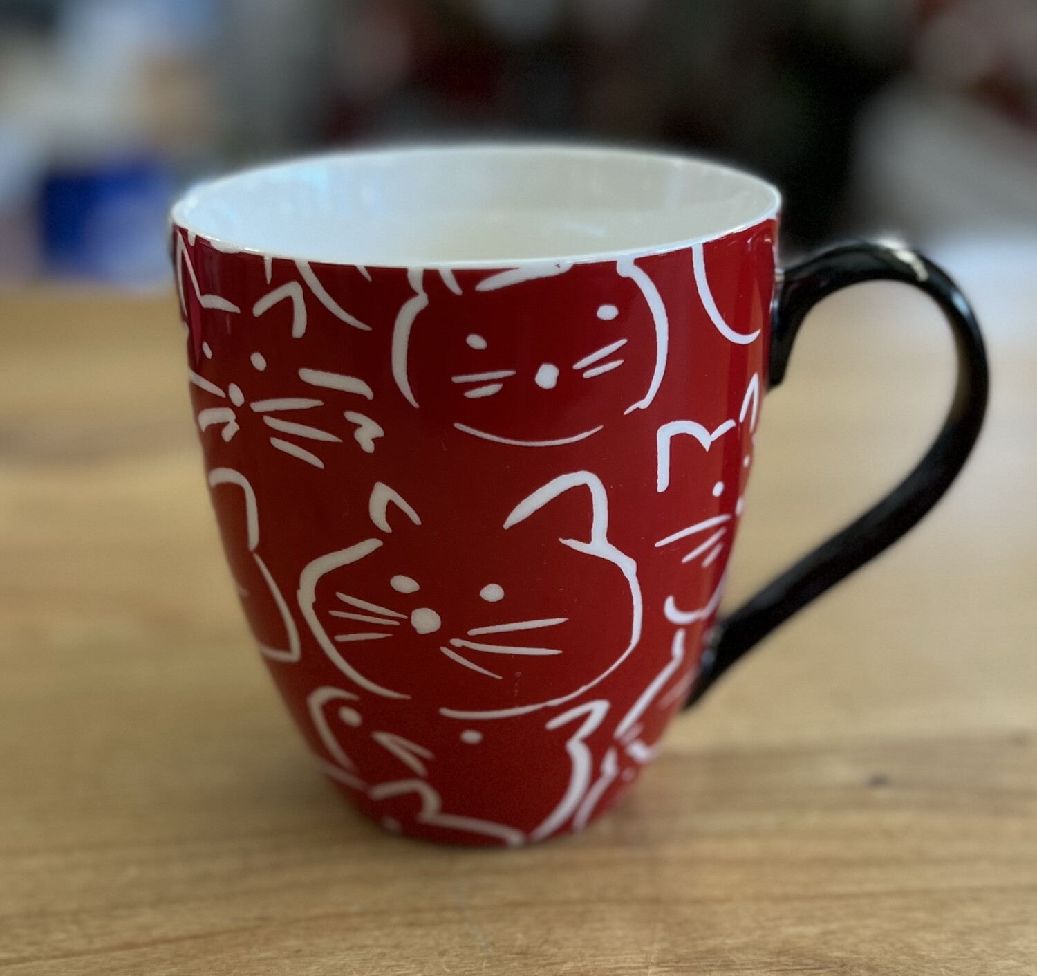 Red & White Cats Mug