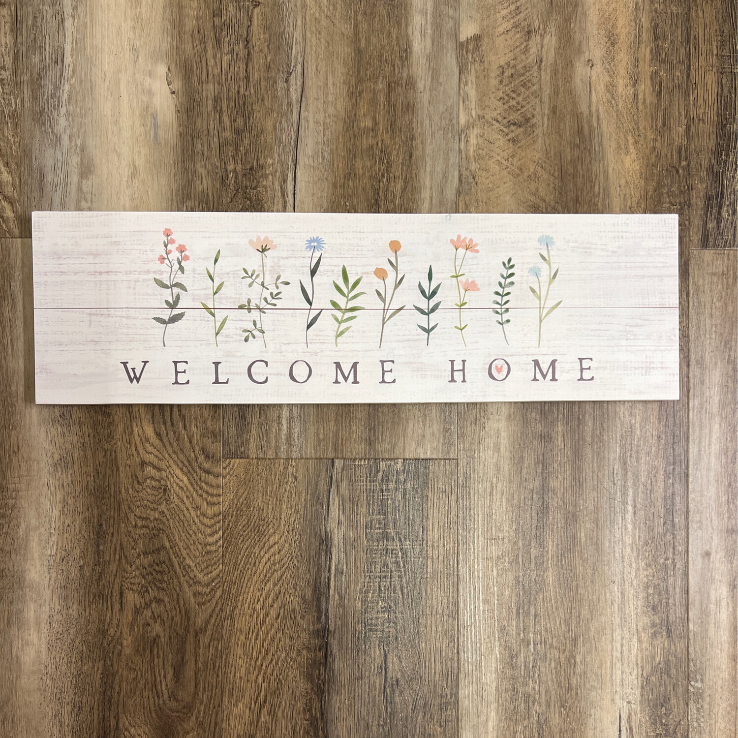 Welcome Home Floral Pallet Sign