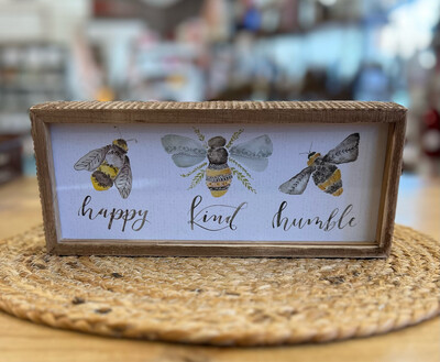Inset Bee Box Sign