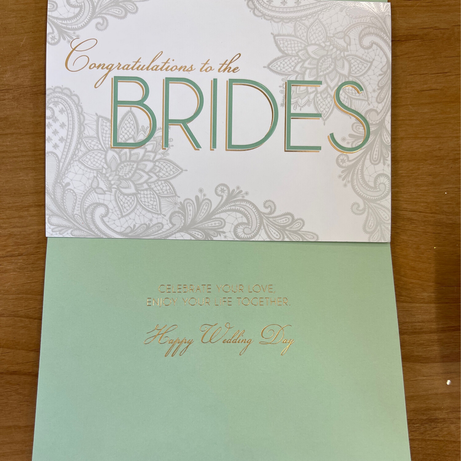 The Brides on Floral Card The Brides on Floral Card